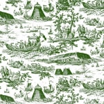 Canvas Navy Fete Clear Green