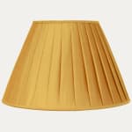 Jaune Dor Taffetas Silk Box Pleated Lampshade