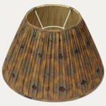 Arjumand Mughal Ocra on Gold Linen Voile Empire Lampshade
