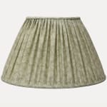 Delicate Rosa Bernal Renacimiento Verde Handsewn Empire Lampshade