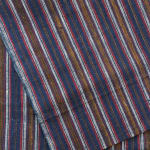 Vintage Turkish Striped Linen in Blue Red Yellow