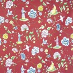 Oolong Poplin Red Multicolor