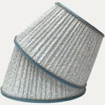 Bennison Great Kasumi Blue on Oyster Lampshade