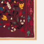 Framed Uzbek Silk Suzani Fragment