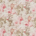 Rosevine Faded Pink Green On Oyster