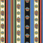 Madeleine Castaing Rayure Cachemire Percale Bleu