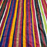 Ceremonial shawl or hanging in sewn silk strips from Djerba, Tunisia