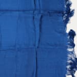 Shimmering Dark Blue Uzbek Silk Shawl