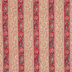 Le Grand Corail Rayure 14 Chemins Rouge Fond Crème