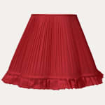 Framboise Taffetas Frontages Silk Scallop Lampshade