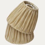 Chelsea Textiles Tiny Stripe Faded Yellow Lampshade for Reading Lights