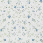 Indira Blue Green On Fine Oyster Linen