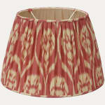 Nicholas Herbert Margallan Linen Ikat French Drum Lampshade with Dry Silk Lining