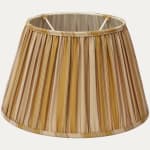 Claremont Faille SFJ Rayee Saffron Handsewn Gathered Lampshade
