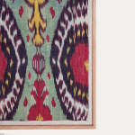 Framed Tajik Ikat Fragment 19th C.
