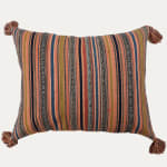 36x44cm 14x17in Fine Antique Jajim Flat Weave Cushion with Bespoke Tassels