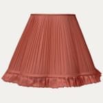 Shot Pink Taffetas Silk Scallop Lampshade