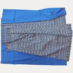 Blue & Yellow Thai Hand-woven Silk from Isan Region