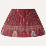 Vintage Kashmiri Shawl Handsewn Lampshade with Silk Lining