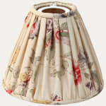 Bennison Samarkland Beige on Silk Handsewn Top Pendant Reading Light Lampshade