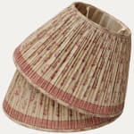 A Pair of Very Pretty Handsewn Vintage Sari Lampshades