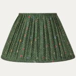 Robert Kime Achikazi Green Fabric Hand-sewn Gathered Lampshade