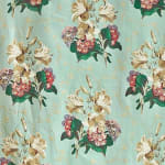 Lily and Auricula Handblock Blue