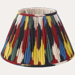 Robert Kime Harlequin Ikat Lampshade with Silk Lining