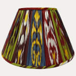 Handwoven Multicoloured Silk Ikat Lampshade