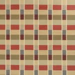 Tooth Check Red On Beige