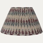 Robert Kime Field Poppy on Muslin Fabric Lampshade with Silk Lining