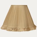 Sand Taffetas Silk Scallop Lampshade