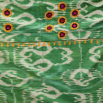 Uzbek Silk Ikat Suzani with Embroidery