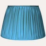 Douppion Turquoise Silk Pembroke Lampshade