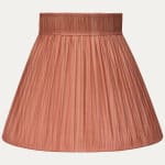 Rose Strie Taffetas Fontanges Silk Collar Top Lampshade