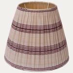 Antique Anatolian Striped Lampshade with Pure Henan Silk Lining