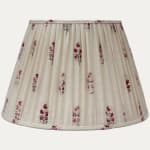 Robert Kime Ghost Embroidered Fabric Hand-Sewn Lampshade