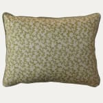 Warner Textile Archive Nathalie in Lime Cushion with Contrast Piping