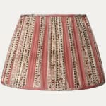 Robert Kime Ashoka Stripe Lampshade with Silk Lining for US Lamps