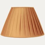 Douppion Peach Silk Box Pleated Lampshade