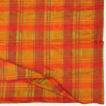 Large Uzbek Orange Check Panel