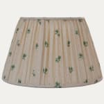 16in/41cm Decors Barbares Polonaise Green Handsewn Gathered Lampshade