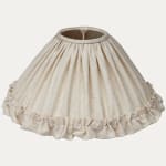 Rose Cumming Gustav Coolie Lampshade with Ruche Skirt