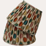 Mulberry Croquet Spice Handsewn Lampshade with US Finial Fitting