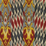 Robert Kime Navoi Ikat Lampshade with Silk Lining