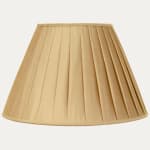 Douppion Apricot Silk Box Pleated Lampshade