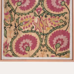 Framed Tajik Suzani Fragment 19th C.