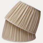 Antique Anatolian Subtle Striped Linen French Drum Shade