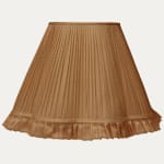 Caramel SFJ Silk Scallop Lampshade