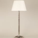 Acanthus Column Table Lamp Antiqued Silver